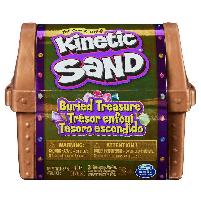 slide 1 of 7, Kinetic Sand Buried Treasure, 1 ct