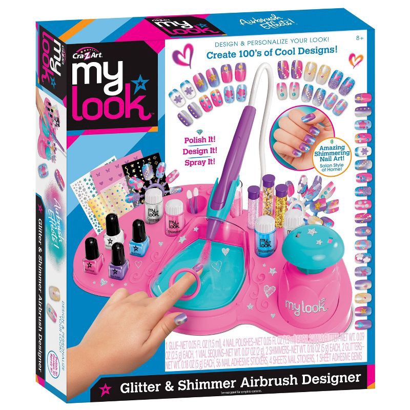 slide 9 of 9, My Look Glitter & Shimmer Designer Nail Art Kit, 1 ct