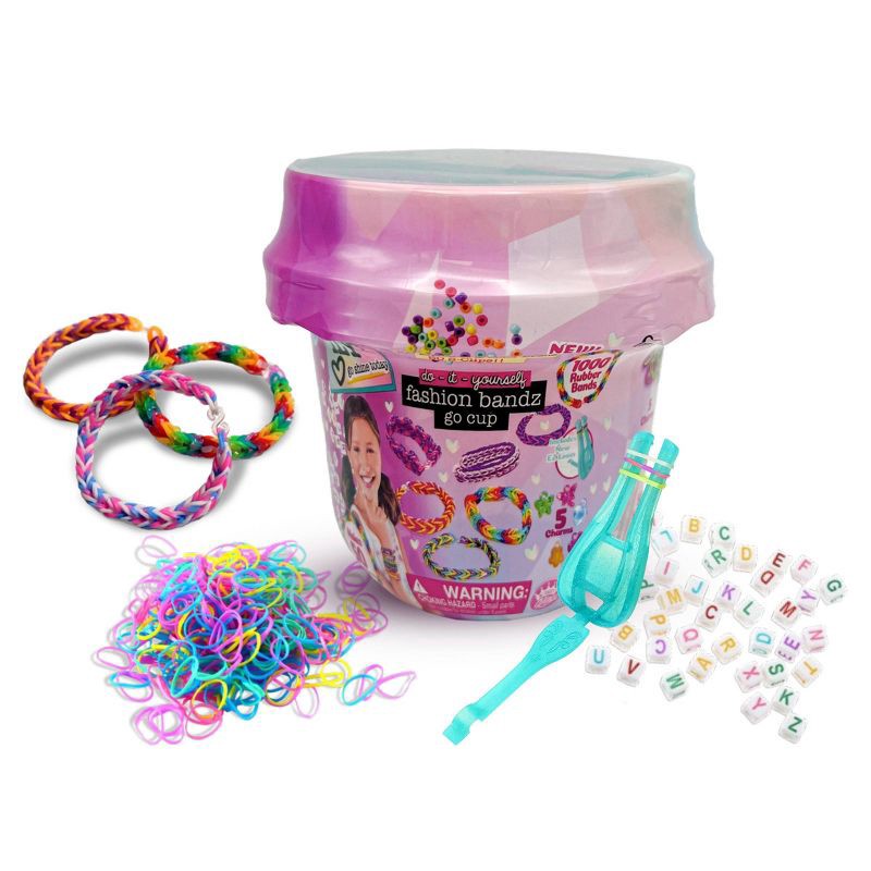 slide 1 of 1, iLY DIY Fashion Bandz Go Cup, 1 ct