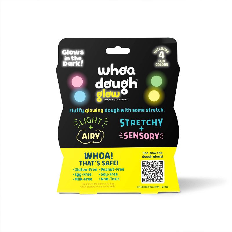slide 3 of 7, Chuckle & Roar Whoa Dough Glow In The Dark - Air Dry Clay, 1 ct