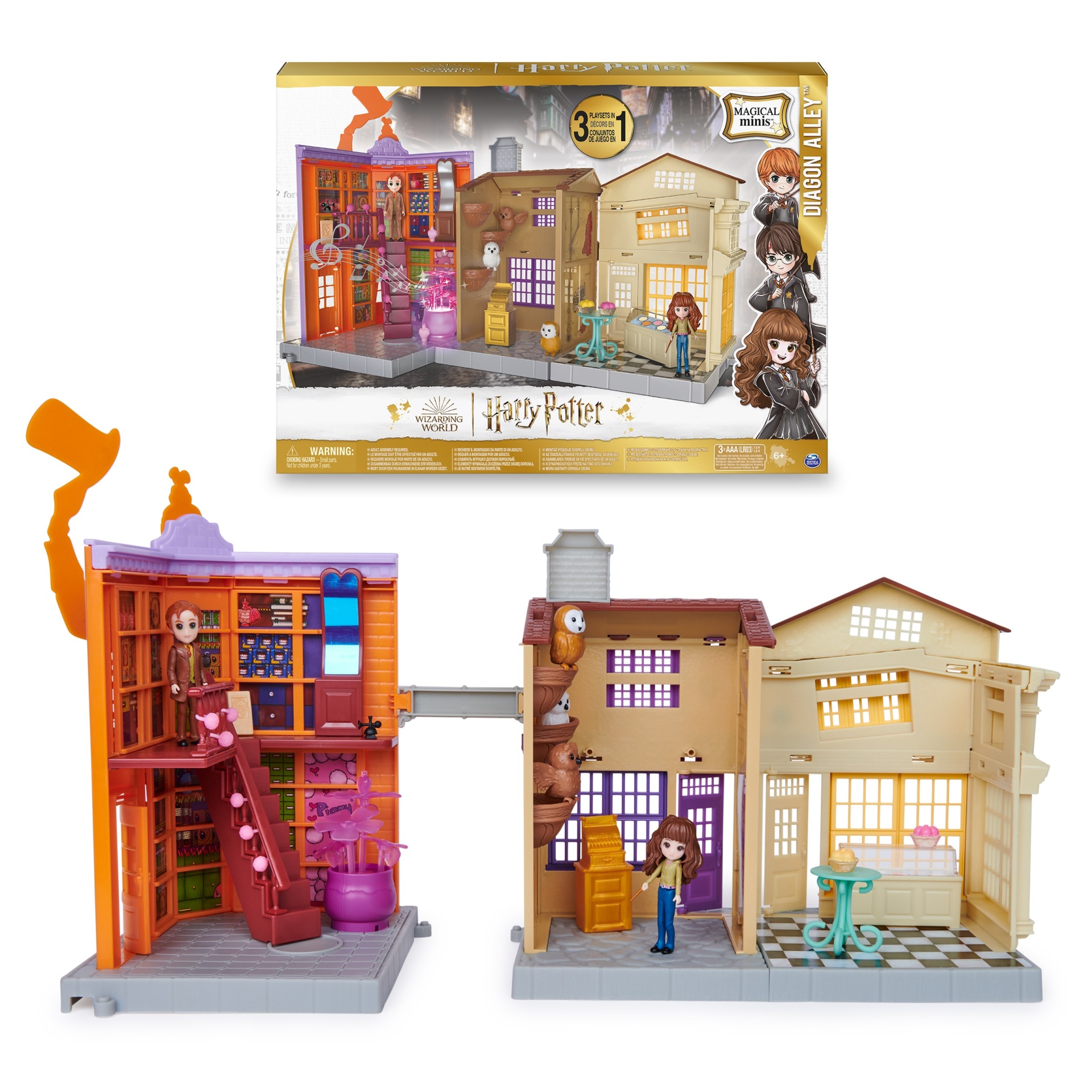 slide 1 of 10, Wizarding World Harry Potter Magical Minis 3-in-1 Diagon Alley Playset, 1 ct