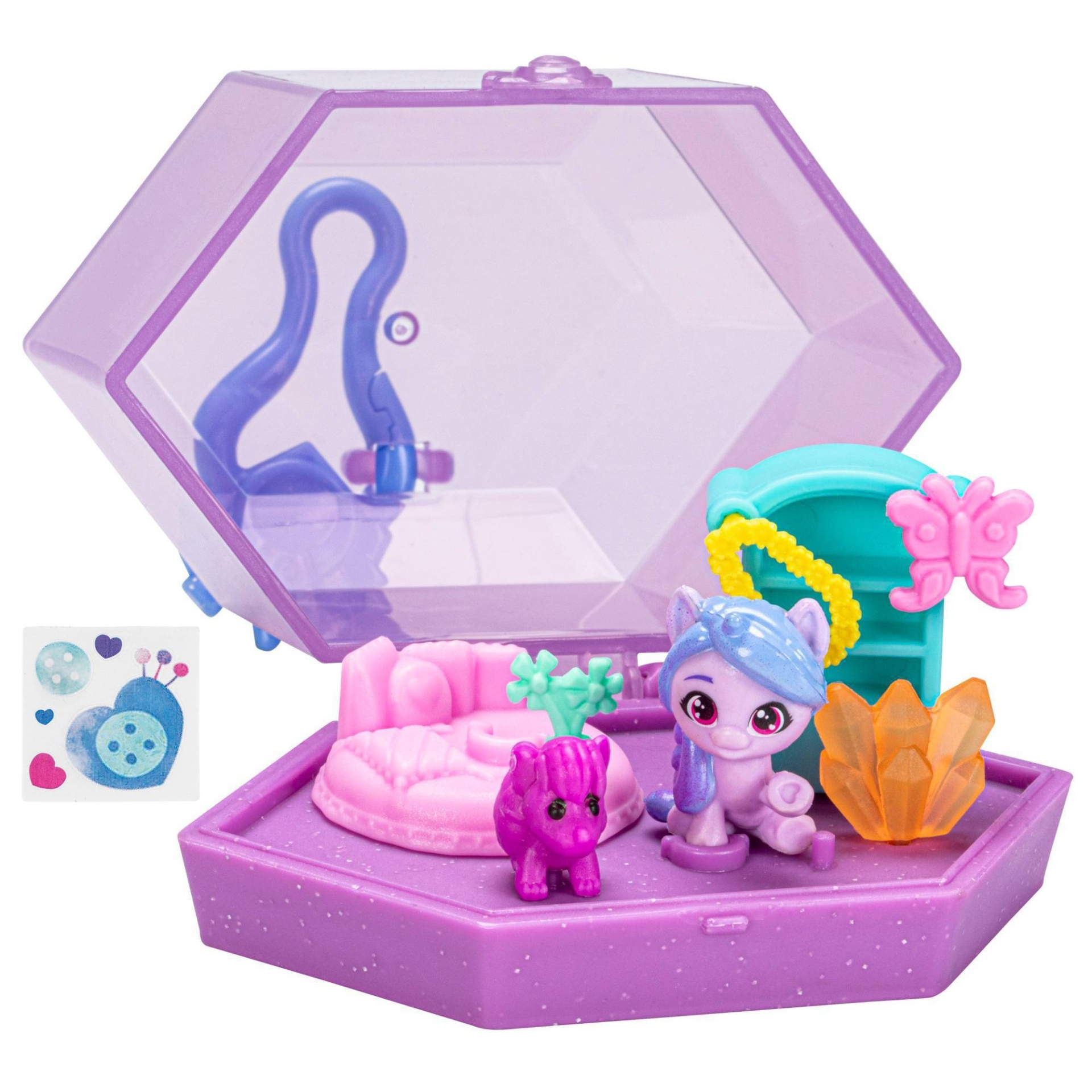 slide 1 of 10, My Little Pony Mini World Magic Crystal Keychain Izzy Moonbow, 1 ct