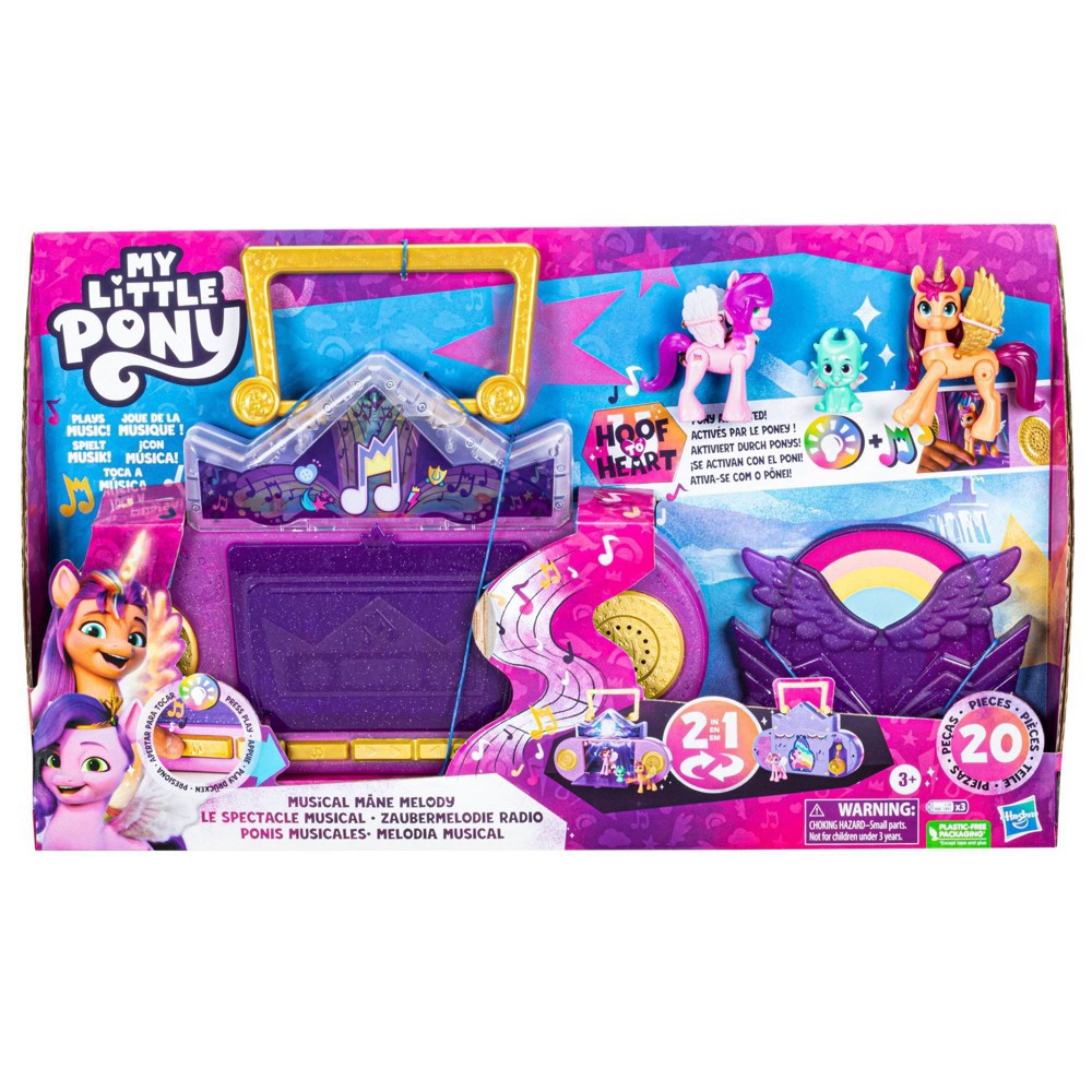 slide 3 of 10, My Little Pony Toys: Musical Mane Melody Doll Playset, 1 ct