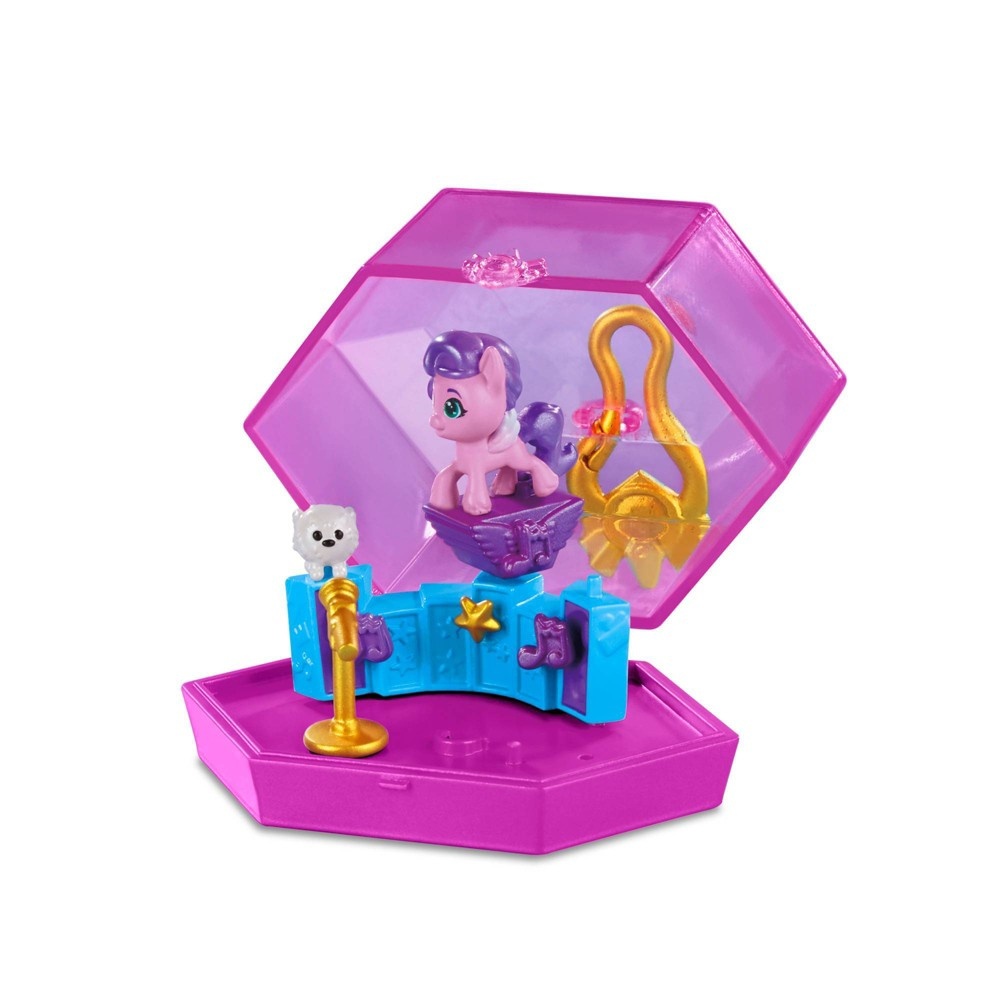 slide 7 of 9, My Little Pony Mini World Magic Crystal Keychain Princess Pipp Petals, 1 ct