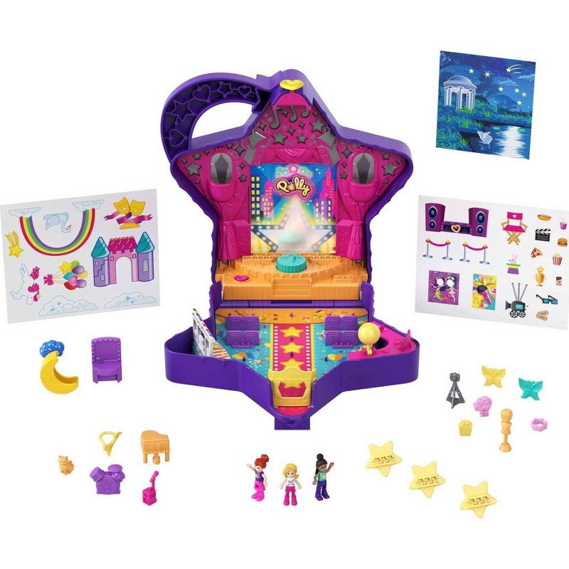 slide 1 of 1, Polly Pocket Starring Shani Talent Show Compact Miniature Playset, 1 ct