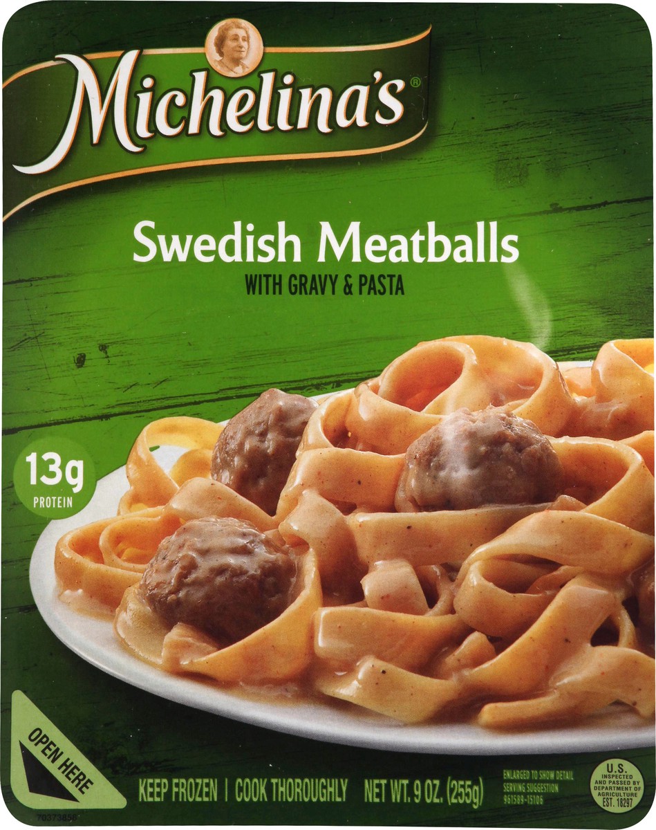 slide 1 of 5, Michelina's Swedish Meatballs, 9 oz