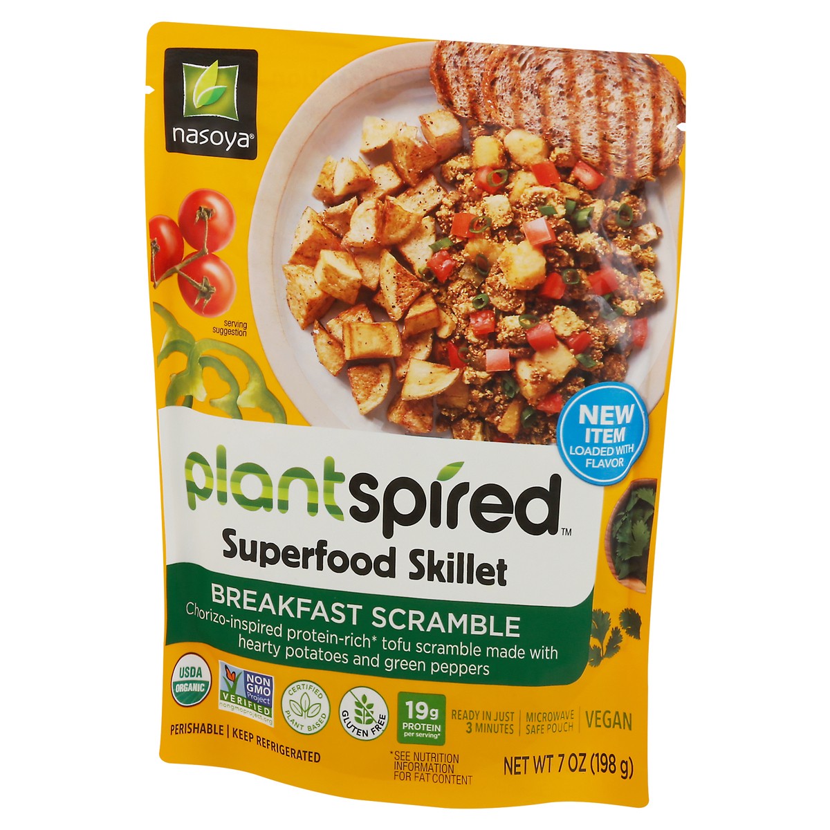 slide 3 of 9, Nasoya PlantSpired Breakfast Scramble Superfood Skillet 7 oz, 