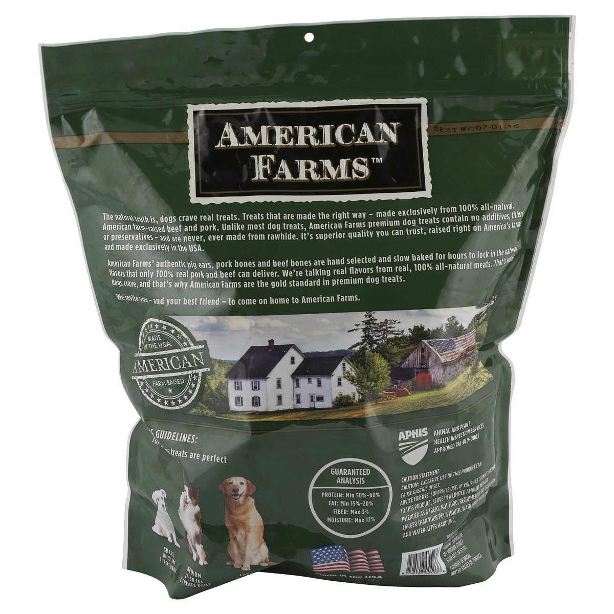 slide 2 of 2, American Farms Natural Pig Ears Dog Treat, 20 ct