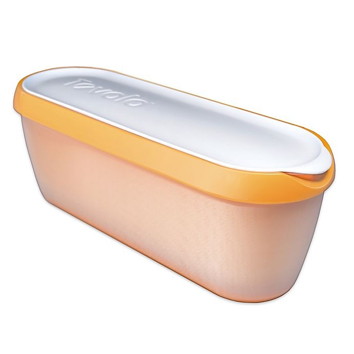 slide 1 of 1, Tovolo Glide-A-Scoop Ice Cream Tub - Orange, 1.5 qt