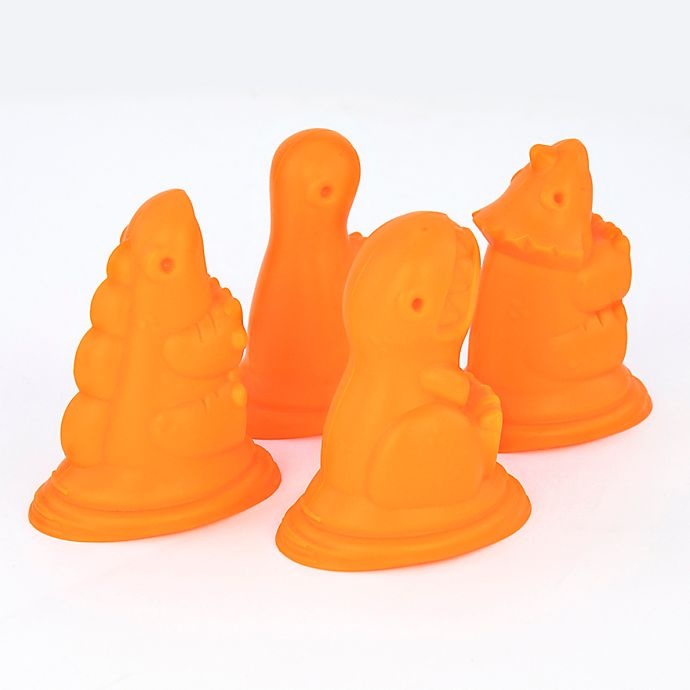 slide 2 of 3, Tovolo Pop Ice/Mold Dinosaur Tray - Orange, 1 ct