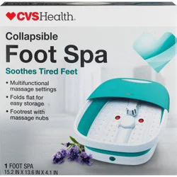 CVS Health Relaxing Foot Spa, Foldable To Save Space