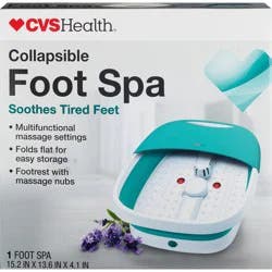 CVS Health Relaxing Foot Spa, Foldable To Save Space