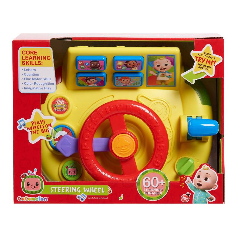 slide 5 of 6, CoComelon Learning Steering Wheel, 1 ct