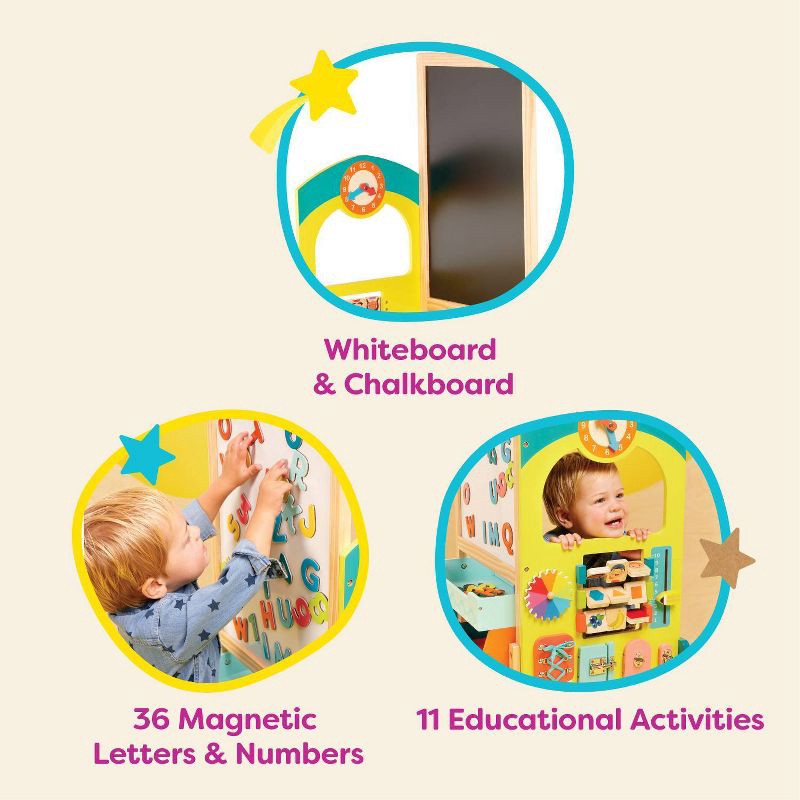 slide 4 of 8, B. play School Play Set - Schoolhouse Fun, 1 ct