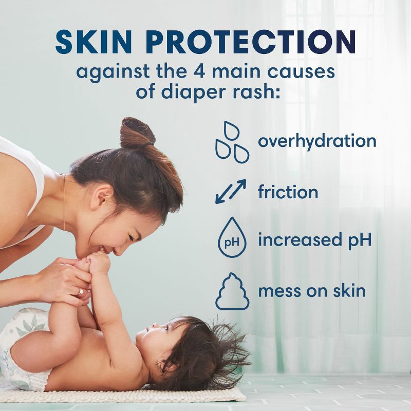 slide 10 of 16, Pampers Pure Protection Diapers Pack - Size 0 - 128ct, 0 x 128 ct