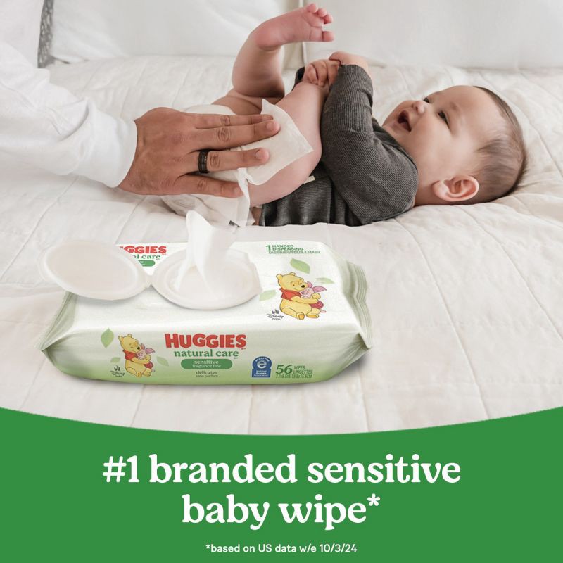 slide 10 of 10, Huggies Natural Care Sensitive Unscented Baby Wipes- 15 pack (960ct total wipes), 15 ct, 960 ct