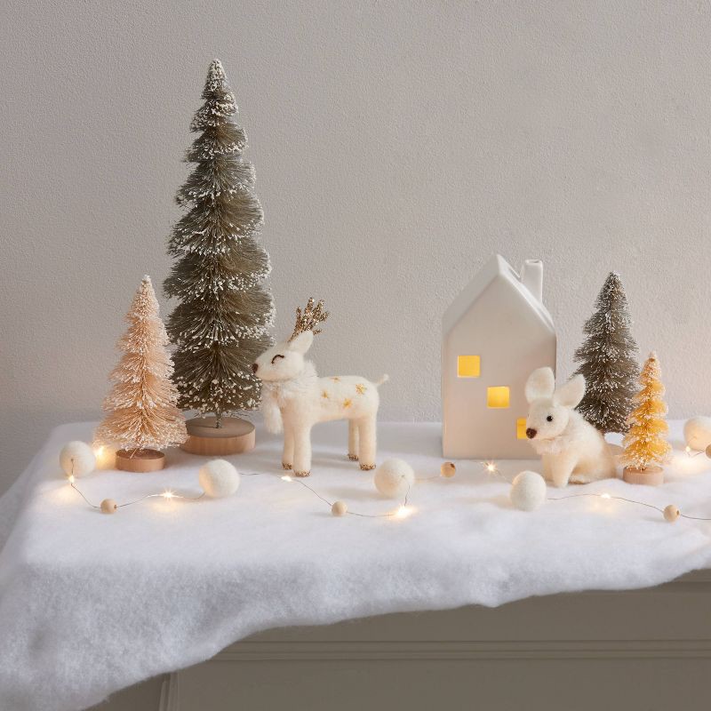 slide 2 of 3, 3'x8' Christmas Decorative Faux Snow Blanket - Wondershop™: Soft Fabric, Holiday Display Accent, 1 ct