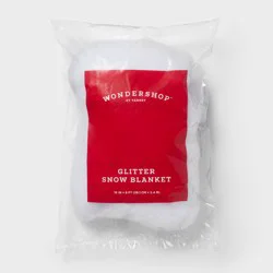 15"x8' Christmas Glitter Snow Blanket - Wondershop™: Festive Holiday Decor
