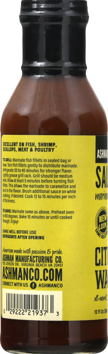 slide 7 of 9, Ashman Salmon Citrus Wasabi Marinade and Sauce 12 oz, 12 oz