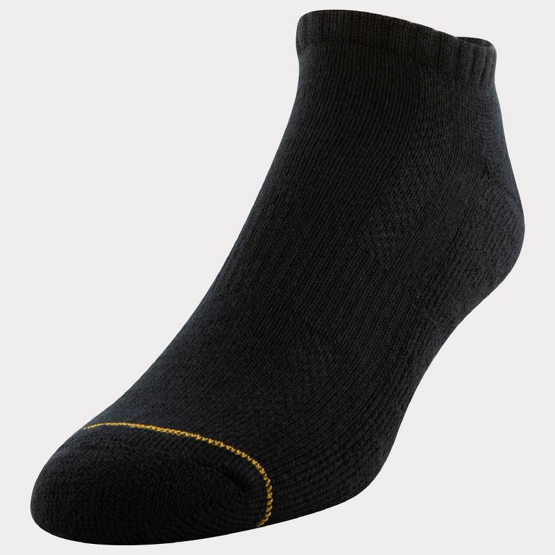 slide 4 of 5, GOLDTOE Signature Collection Signature Gold by GOLDTOE Men's Modern Essential No Show Socks 6pk - Light Gray/White 6-12.5, 6 ct