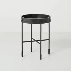 Hearth & Hand w/Magnolia Furniture Wood & Metal Accent Side Table - Black - Hearth & Hand™ with Magnolia