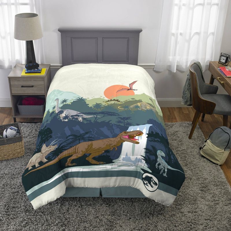 slide 1 of 6, Jurassic World Reversible Kids' Comforter, 1 ct