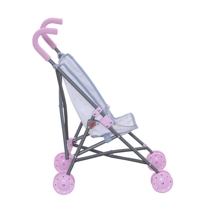 slide 3 of 4, Perfectly Cute Star Print Fold Up Stroller for Baby Doll, 1 ct