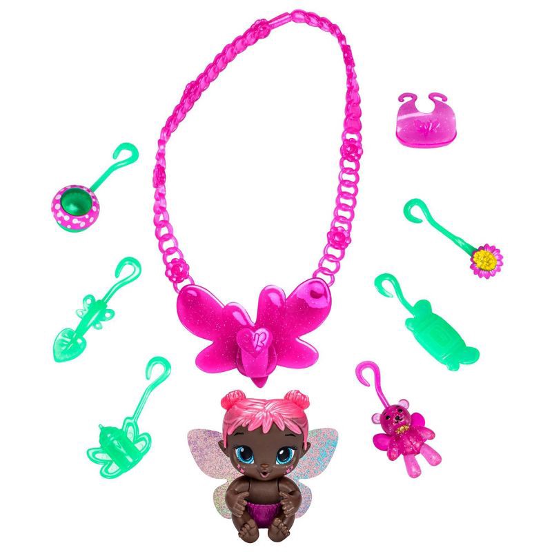 slide 1 of 1, Baby Alive Glo Pixies Minis Carry ‘n Care Necklace Rose Blossom Baby Doll, 1 ct