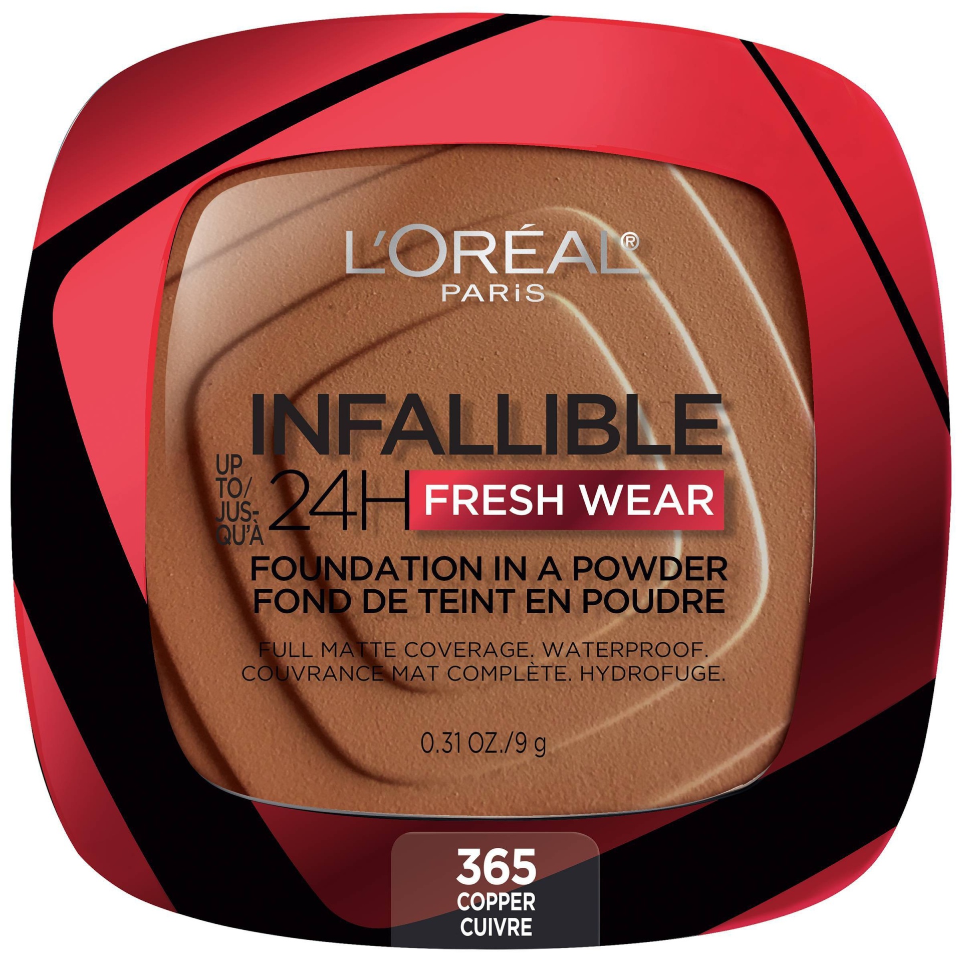 slide 1 of 1, L'Oréal L'Oreal Up to 24H Fresh Wear Foundation-in-a-Powder - Copper (365), 0.31 oz