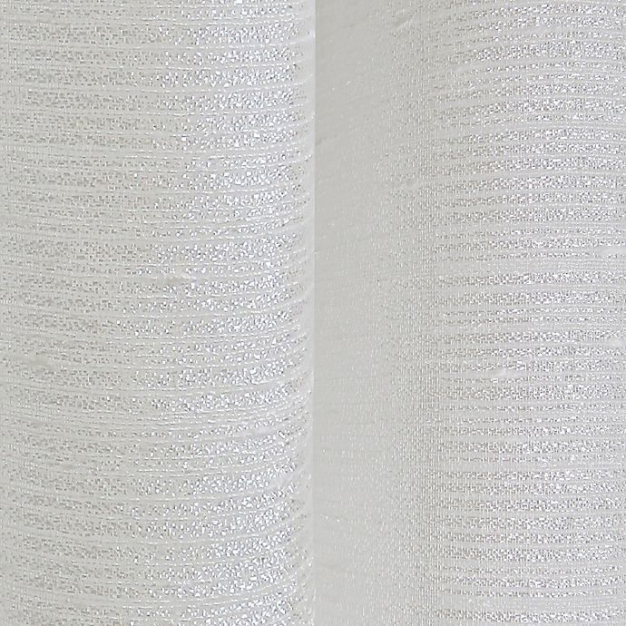 slide 2 of 2, Colordrift Sparkle Sheer Grommet Top Window Curtain Panel - White, 84 in