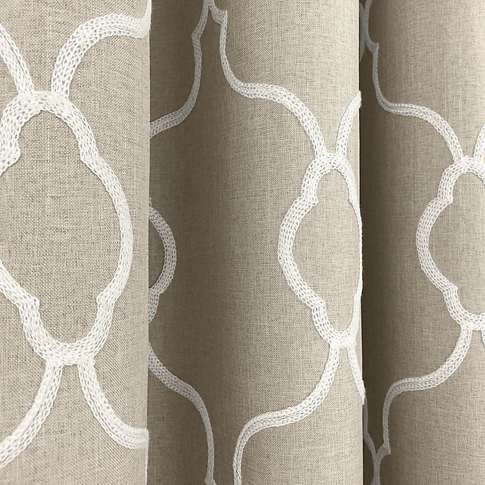 slide 2 of 2, Colordrift Mandy Grommet Top Room-Darkening Window Curtain Panel - Natural, 63 in