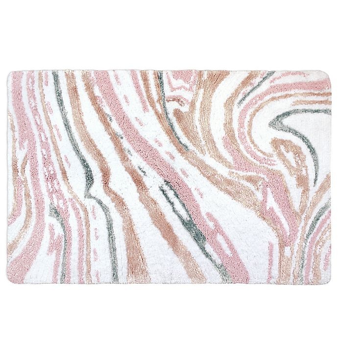 slide 2 of 2, Colordrift Marble Swirl Bath Towel - Blush, 1 ct