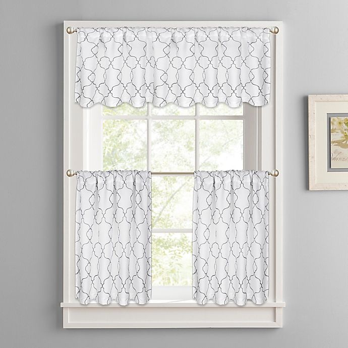 slide 3 of 3, Colordrift Mandy Rod Pocket Window Valance - White, 1 ct