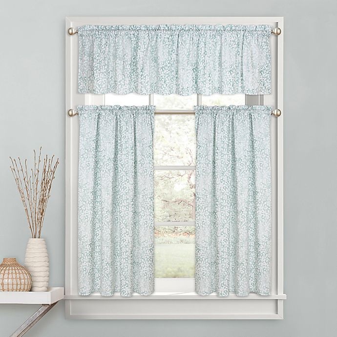 slide 2 of 3, Colordrift Botanical Rod Pocket Window Valance, 1 ct