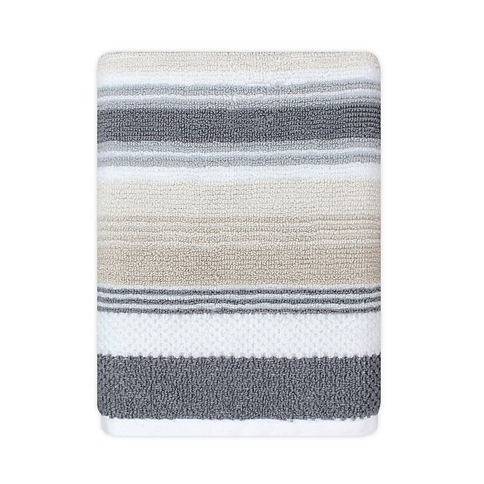 slide 1 of 1, KAS Room Zerena Striped Hand Towel - Natural, 1 ct