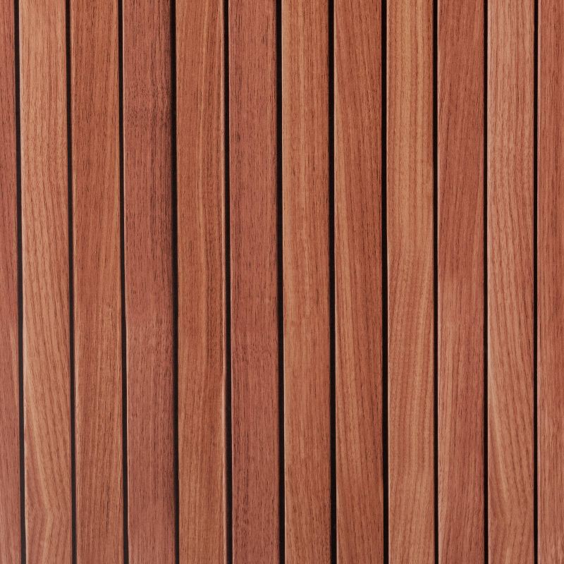 slide 3 of 3, Slatted Wood Wallpaper Walnut - Threshold™, 1 ct
