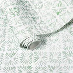 Block Print Tile Peel and Stick Wallpaper Sage - Threshold™
