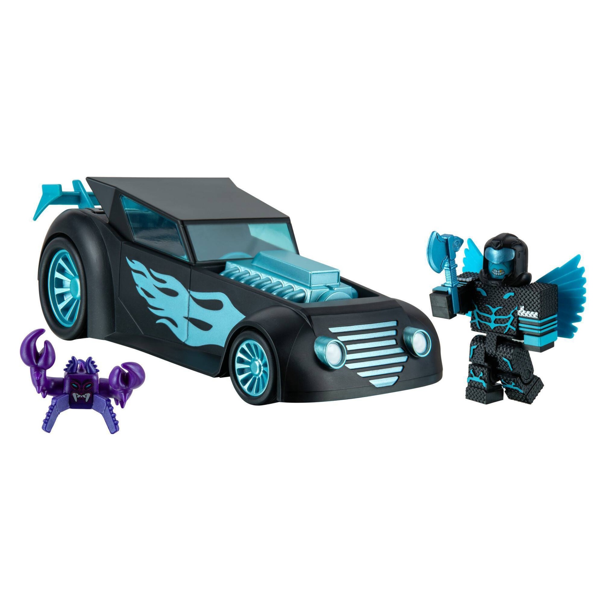 slide 1 of 5, Roblox Action Collection - Legends of Speed: Velocity Phantom Deluxe Vehicle with Figures, 1 ct