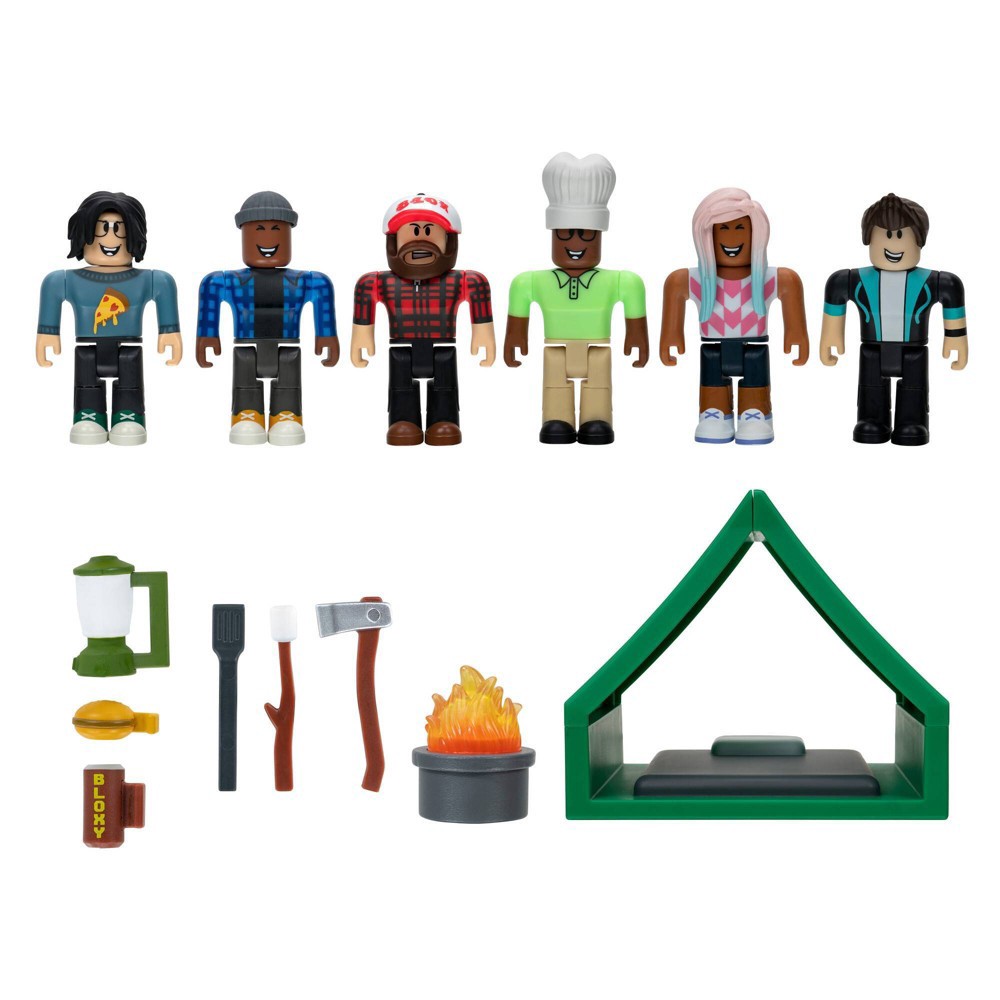 slide 2 of 3, Roblox Action Collection - Welcome to Bloxburg: Camping Crew Feature Playset, 1 ct