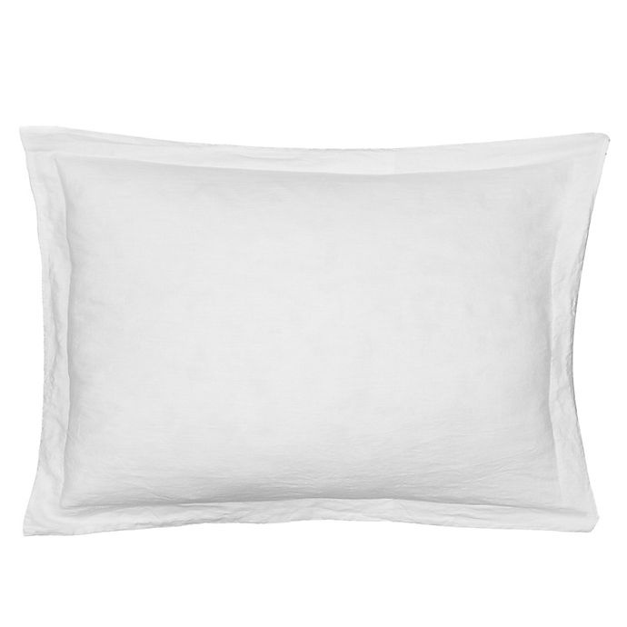 slide 1 of 1, Levtex Home Washed Linen King Pillow Sham - White, 1 ct