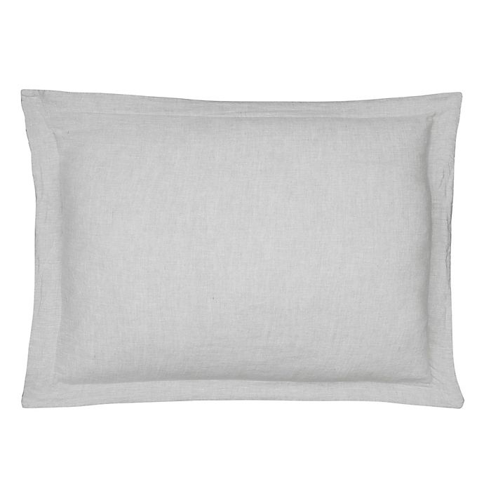 slide 1 of 1, Levtex Home Washed Linen Standard Pillow Sham - Light Grey, 1 ct