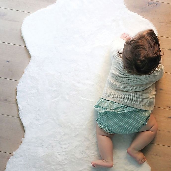 slide 2 of 6, Levtex Baby Heritage Faux Fur Throw - Cream, 1 ct