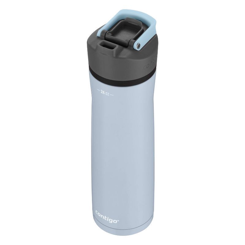 slide 2 of 7, Contigo Cortland Chill 2.0 AutoSeal Stainless Steel 24oz Water Bottle Periwinkle: Reusable Insulated Drinkware for All Ages, 24 oz