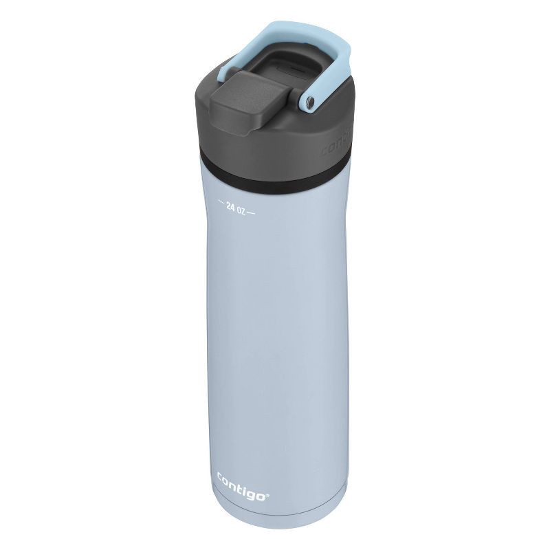 slide 3 of 7, Contigo Cortland Chill 2.0 AutoSeal Stainless Steel 24oz Water Bottle Periwinkle: Reusable Insulated Drinkware for All Ages, 24 oz