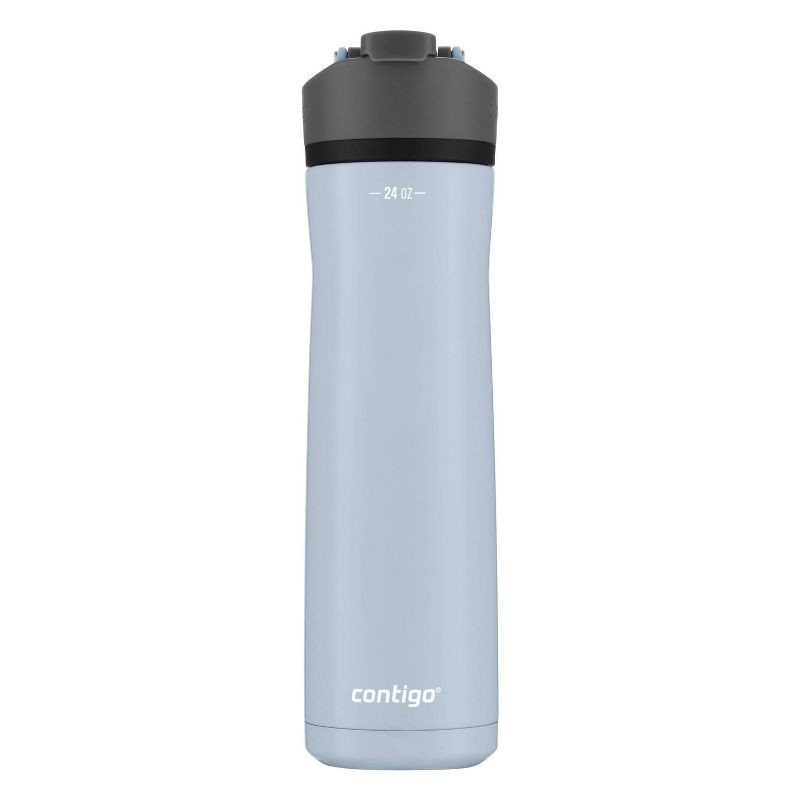 slide 4 of 7, Contigo Cortland Chill 2.0 AutoSeal Stainless Steel 24oz Water Bottle Periwinkle: Reusable Insulated Drinkware for All Ages, 24 oz