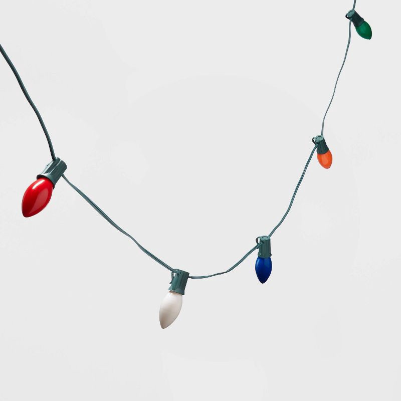 slide 3 of 4, 20ct Incandescent C9 Christmas String Lights Multicolor with Green Wire - Wondershop™, 20 ct