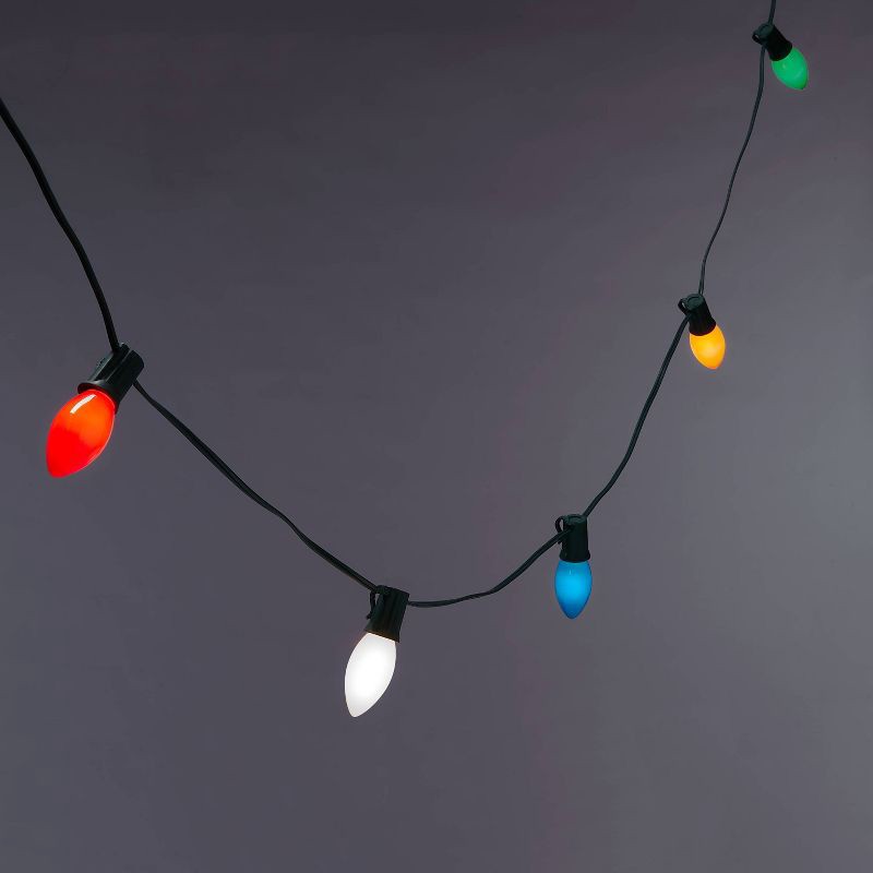 slide 1 of 4, 20ct Incandescent C9 Christmas String Lights Multicolor with Green Wire - Wondershop™, 20 ct