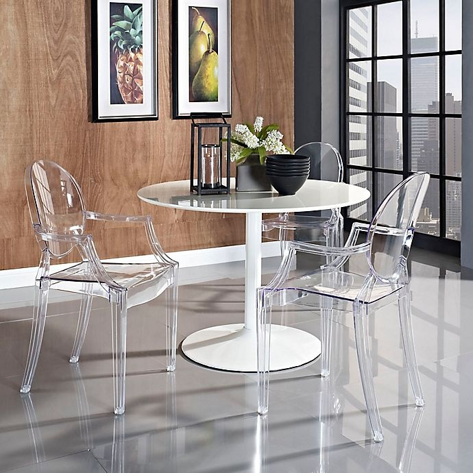 slide 5 of 5, Modway Casper Dining Arm Chair - Clear, 1 ct