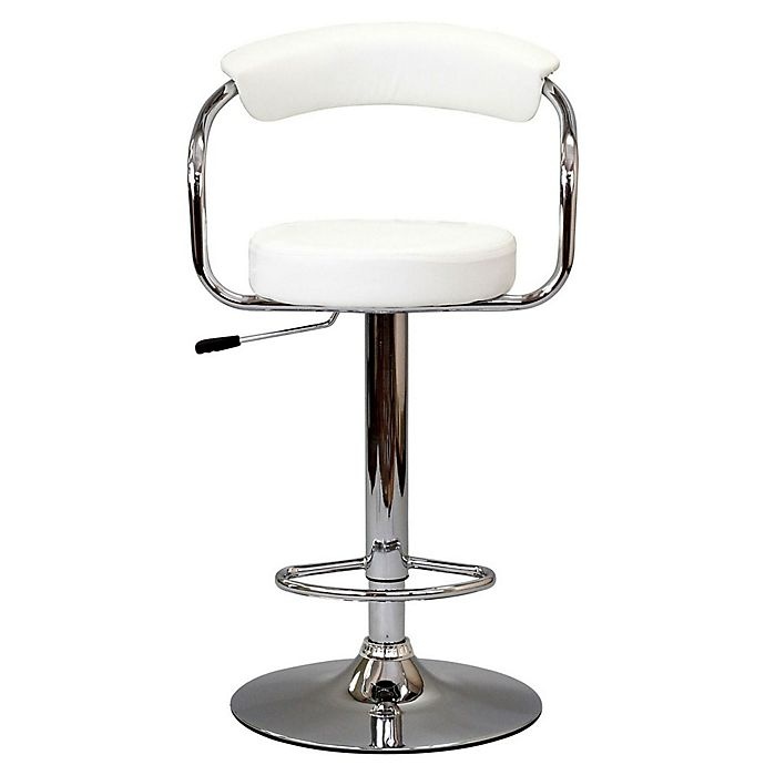 slide 2 of 4, Modway Diner Bar Stool - White, 1 ct