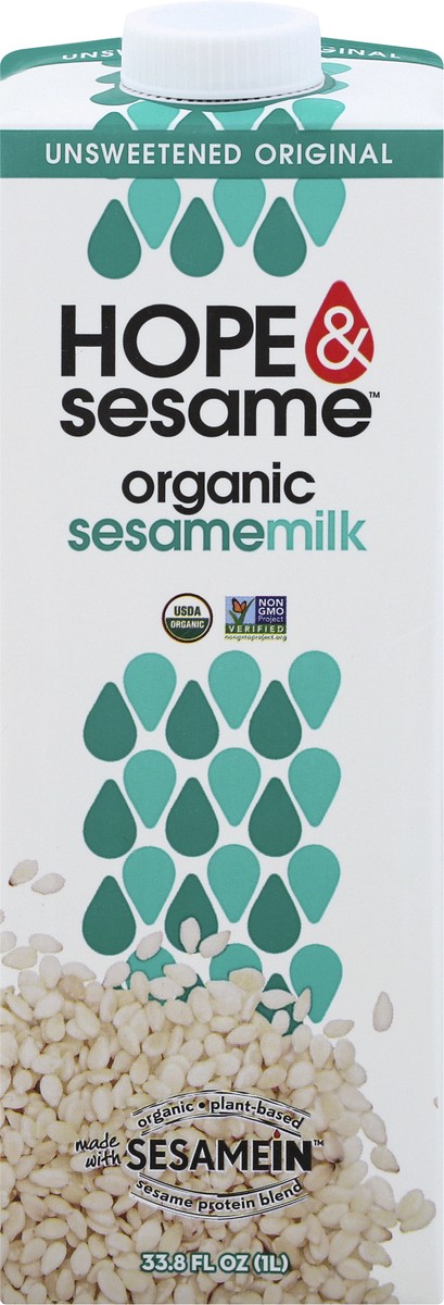 slide 1 of 13, Hope & Sesame Sesamemilk 33.8 oz, 33.8 fl oz